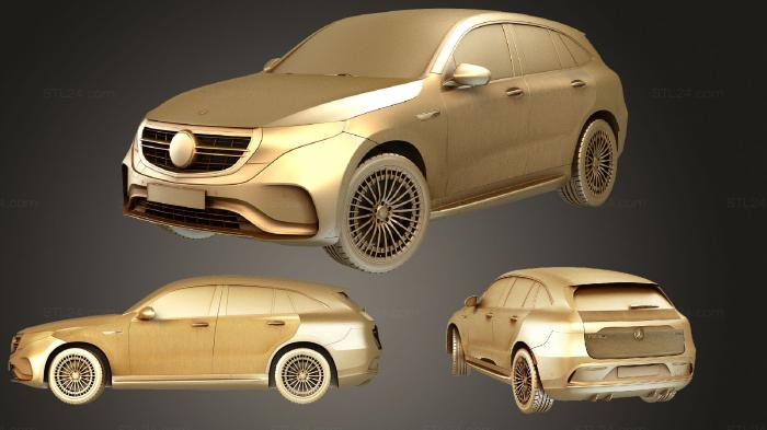 Автомобили и транспорт (Mercedes EQC, CARS_2437) 3D модель для ЧПУ станка